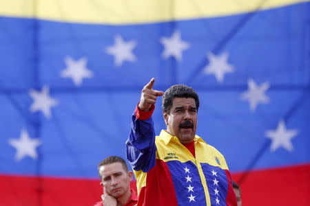 Venezuela's President Nicolas Maduro speaks during the last campaign rally with pro-government candidates for the upcoming parliamentary elections in Caracas in this December 3, 2015 file photo. REUTERS/Carlos Garcia Rawlins/Files