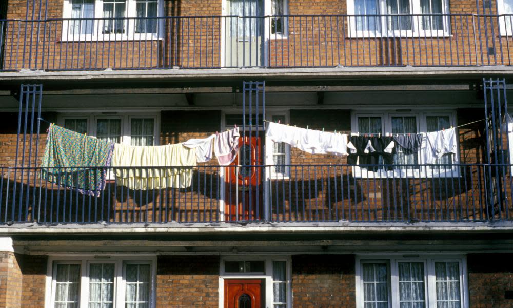 A council housing estate in Limehouse, east London. The social housing stock was depleted by the Right to Buy policy, and was never replenished.