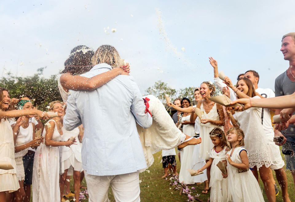 The bride screamed at the wedding guest, saying that she failed a 'friendship test'. Photo: Getty