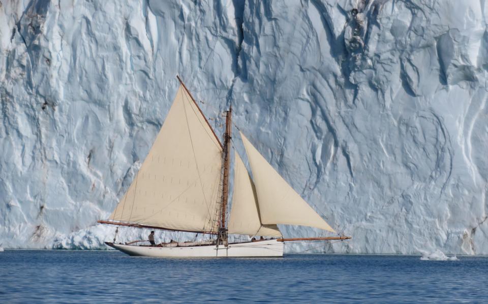 Stirling’s yacht Integrity off Greenland in 2019 - Robert Darch