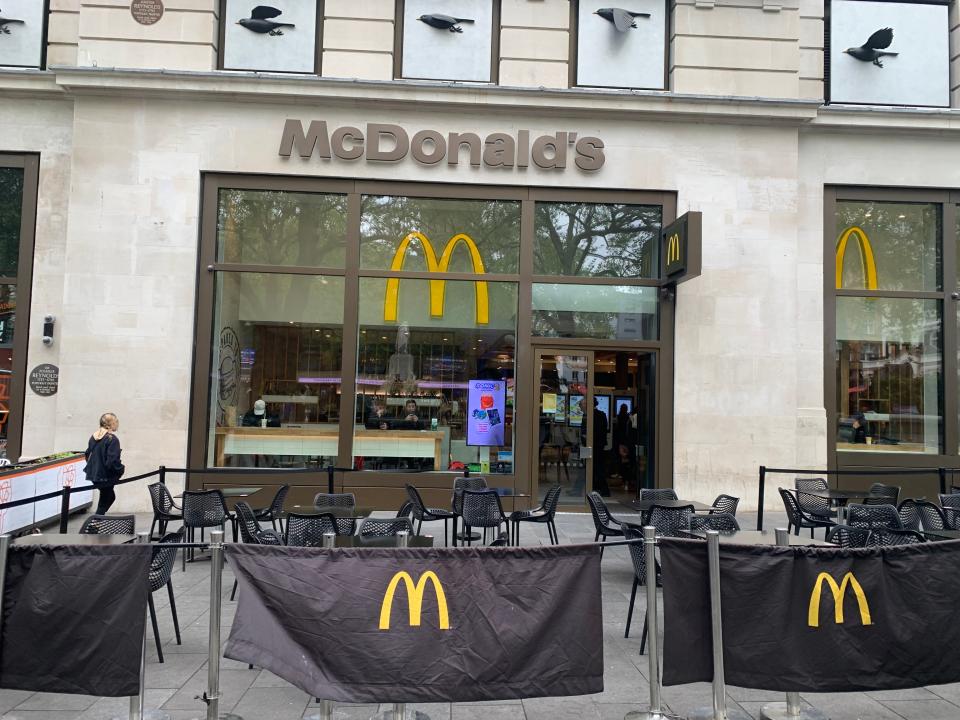 McDonald's in Leicester Square, London.