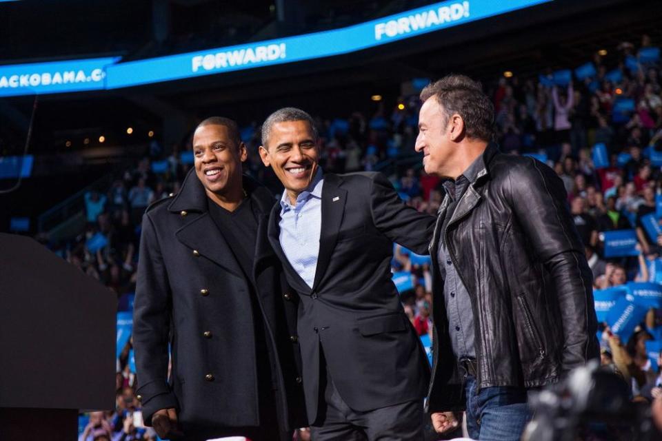 Barack Obama with Jay-Z and Bruce Springsteen