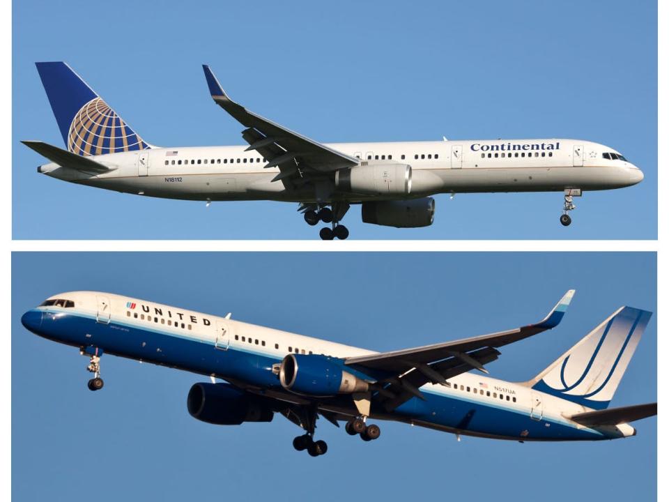 United Airlines and Continental Airlines merger.