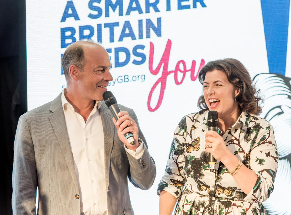 BIRMINGHAM, ENGLAND - JUNE 25:  Kirstie Allsopp and Phil Spencer are touring the UK this summer to inspire Britain&#39;s households to choose a smart meter, visiting the Merryhill Centre June 25, 2018 in Birmingham, England. The duo will be joined by comedian Susan Calman in 10 cities across the UK, informing as many people as possible about the small but important step everyone can take for a cleaner, greener, smarter future that could also save the UK nearly &#xa3;560 million a year. Households can ask for a smart meter to be fitted by their energy supplier for free.  (Photo by Richard Stonehouse/Getty Images for For Cleaner, Greener, Smarter Britain)