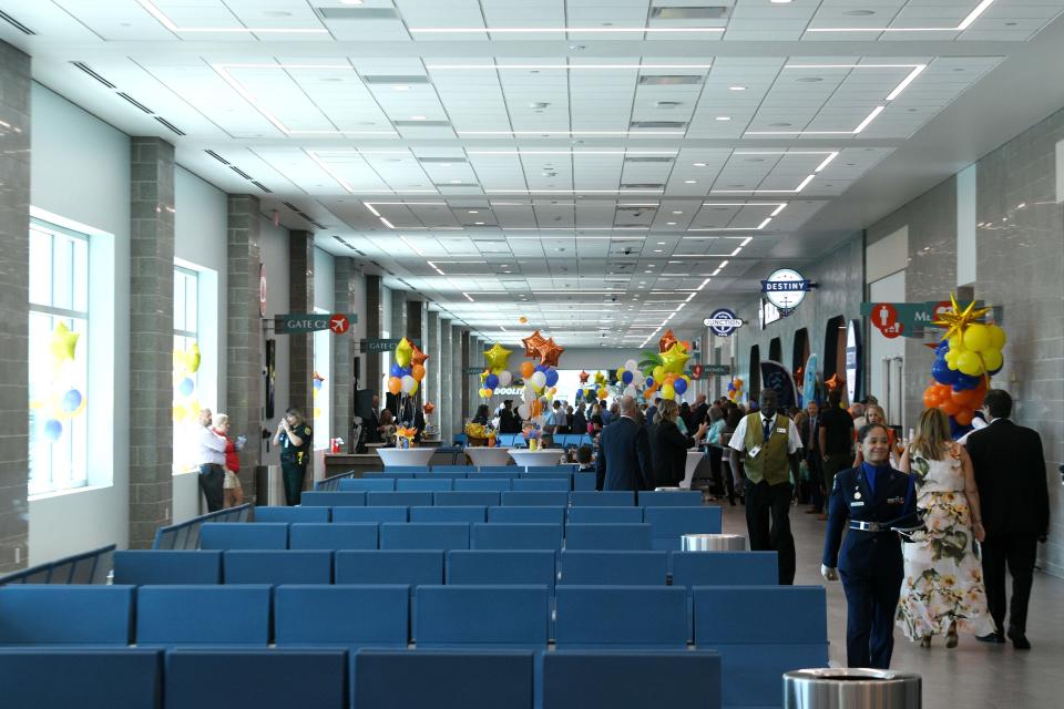 Allegiant contributed $11.4 million to the project, which represents the bulk of construction costs for the the five-gate, 26,000-square-foot Concourse C.