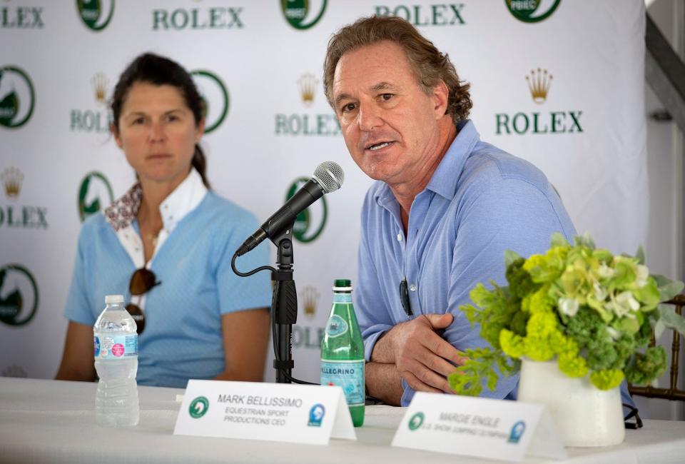 Mark Bellissimo, Equestrian Sport Productions CEO, at season opening press conference at Palm Beach International Equestrian Center in Wellington on January 8, 2019.