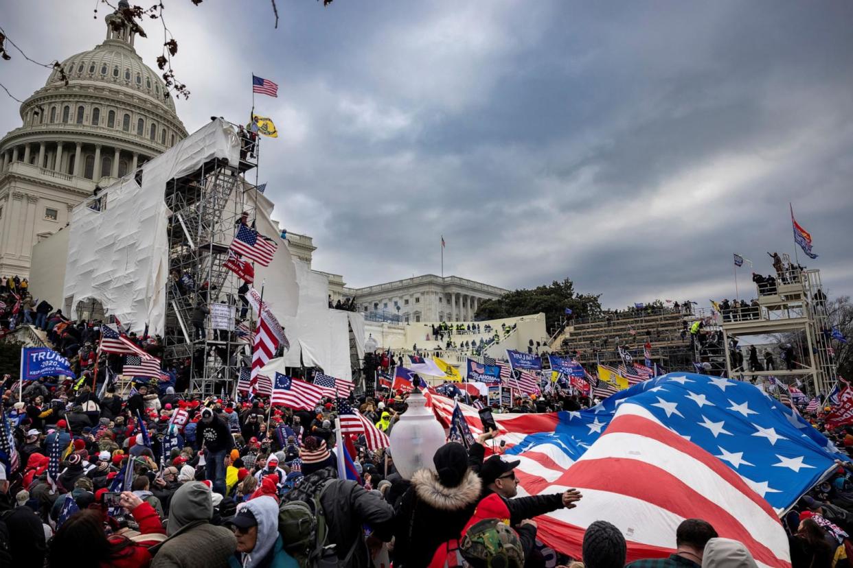 PHOTO: Trump supporters clash with police and security forces at the US Capitol on Jan. 6, 2021 in Washington, DC. (Brent Stirton/Getty Images, FILE)