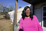 Mary Christian, 71, of McComb, Miss., recalls Friday, Jan. 15, 2021, the hours she spent on both her cell phone and iPad trying to arrange an appointment online for a COVID-19 vaccination through the Mississippi State Department of Health website and on their listed registration phone line. Eventually, with help from one of her sons, she was able to enter the registration site only to find vaccination locations with openings were at least an hour's drive from the county she lives in and upon trying to sign up was informed they had no more openings. (AP Photo/Rogelio V. Solis)