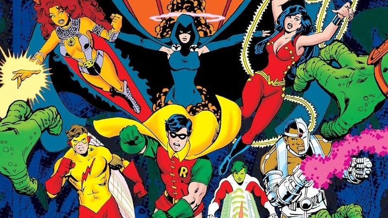 Cover art from The New Teen Titans Omnibus Vol. 1 by Marv Wolfman and George Pérez - Image: DC Comics