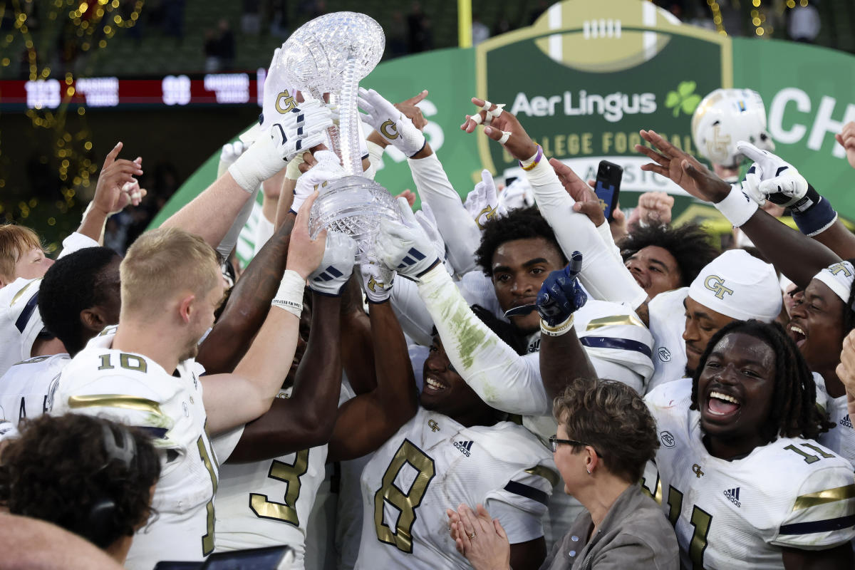 Georgia Tech beats No. 10 Florida State in Dublin with a field goal just before the end