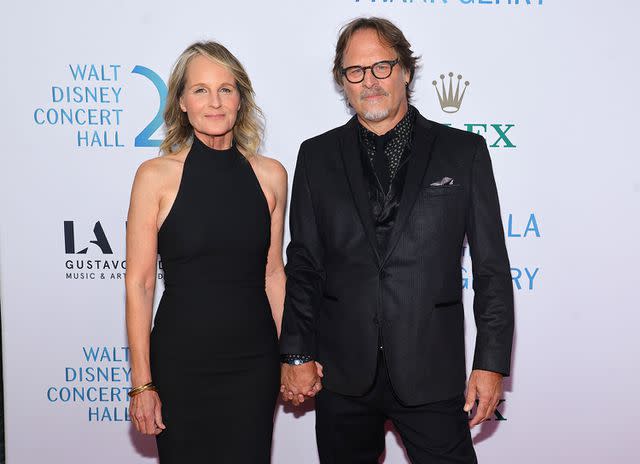 <p>Matt Winkelmeyer/Getty</p> Helen Hunt and Jeffrey Nordling