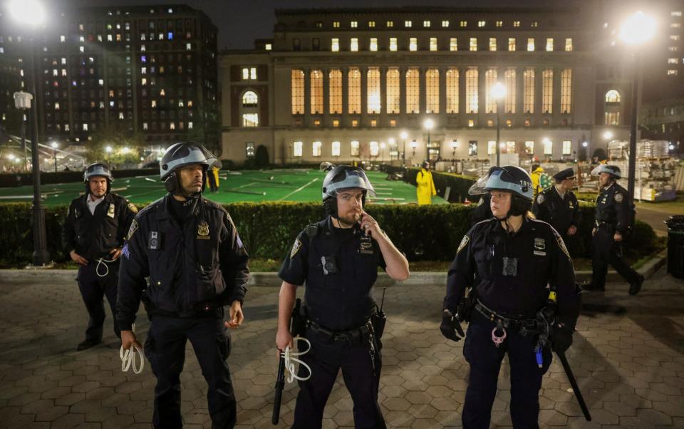 Police entered Columbia's campus and arrested protesters on Tuesday night