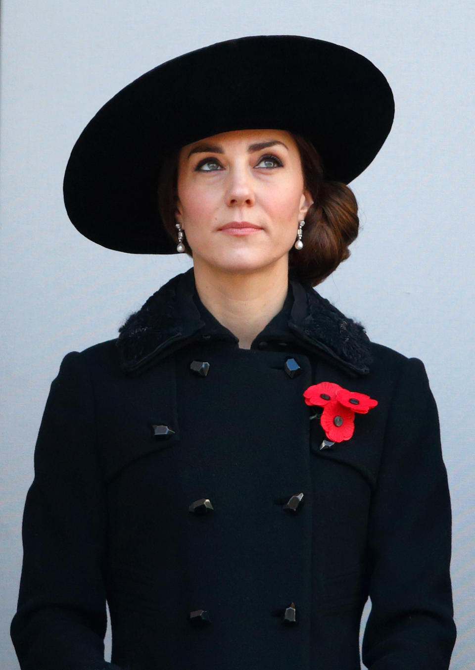Duchess of Cambridge attends the annual Remembrance Sunday Service at the Cenotaph on Whitehall in 2016