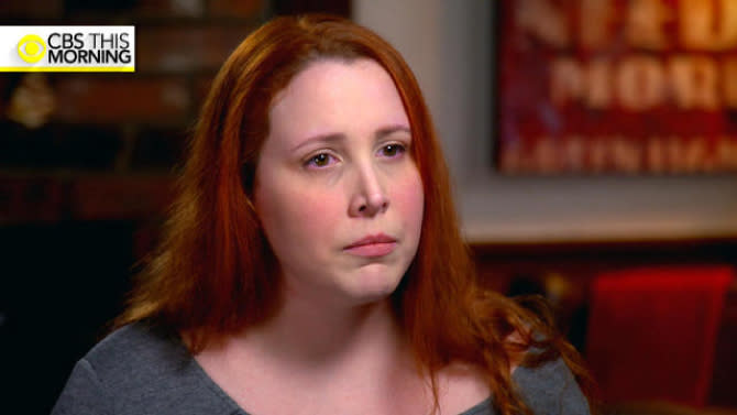 Dylan Farrow speaks to Gayle King on <em>CBS This Morning.</em> (CBS)