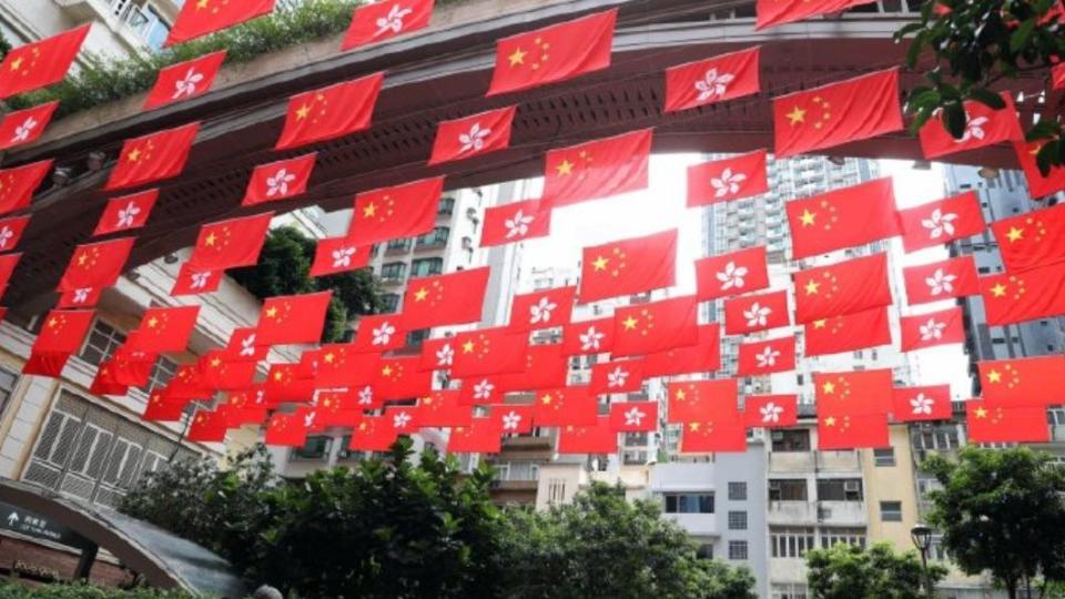 明日（7月1日）是香港回歸25周年。（圖／翻攝自香港文匯網微博）