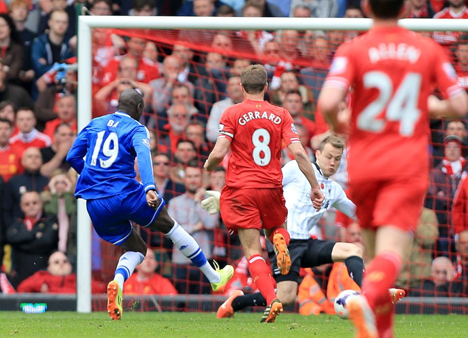 Ba’s finish trickled past Mignolet, but Neville thinks current Reds stopper Alisson Becker would save it