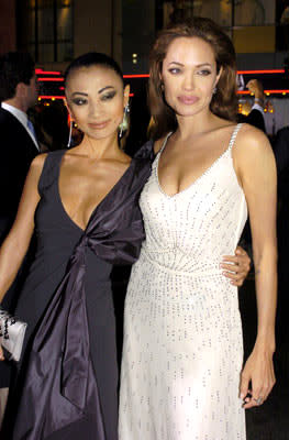 Bai Ling and Angelina Jolie at the Hollywood premiere of Paramount Pictures' Sky Captain and the World of Tomorrow