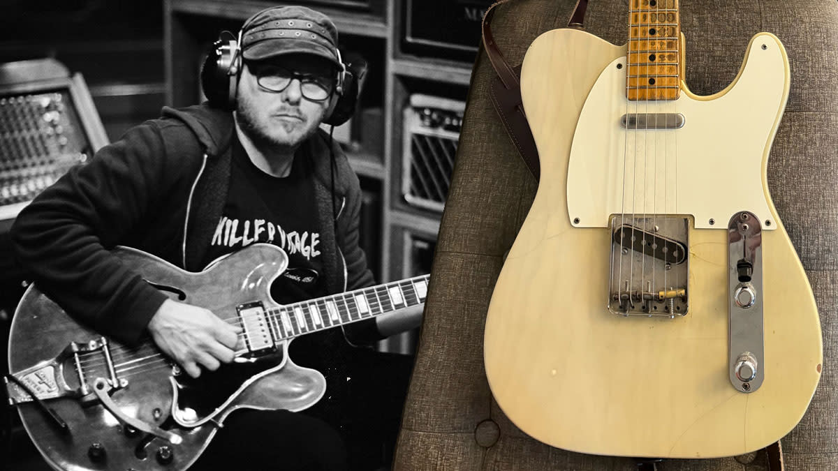  Rob McNelley and his father's '55 Telecaster. 