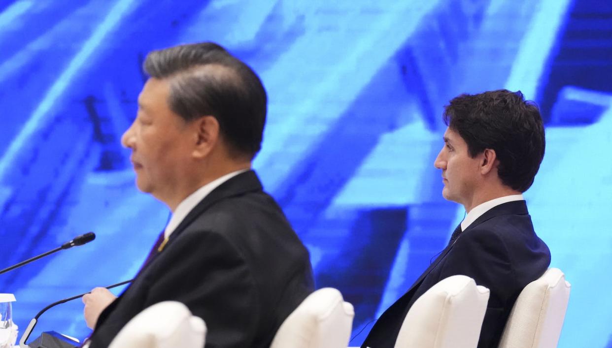 Prime Minister Justin Trudeau and Chinese President Xi Jinping participate in the Asia-Pacific Economic Cooperation (APEC) summit in Bangkok on Nov. 18, 2022, three days after their public confrontation at a G20 meeting in Indonesia. THE CANADIAN PRESS/Sean Kilpatrick