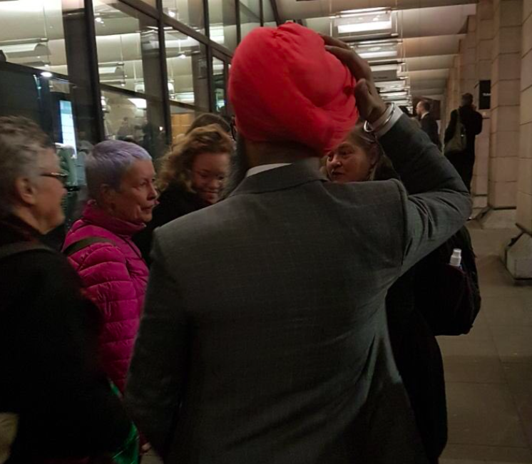 <em>Ravneet Singh says a man tried to pull off his turban after shouting a racist remark at him (Twitter/@DrRajwantSIngh)</em>