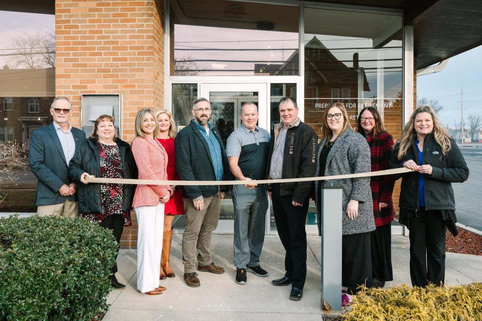 Edward D. Jones, now located on West Buckeye Street, held a ribbon cutting on Feb. 15. Three financial advisers for Edward Jones now share one building in the former Clyde Savings Bank building.