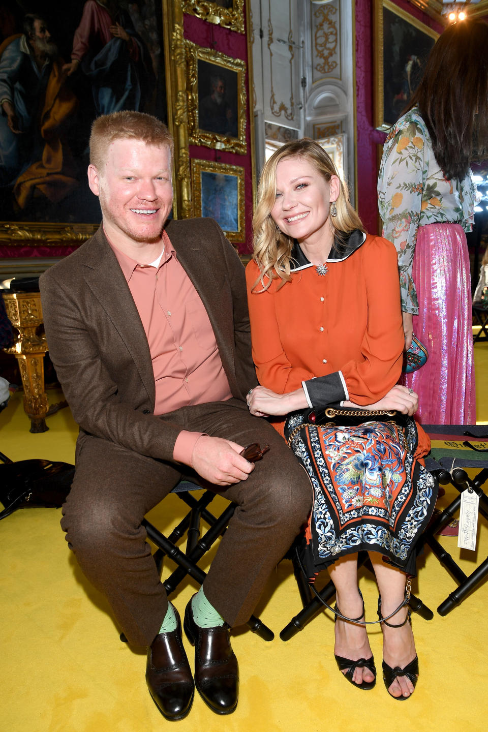 The pair attending the Gucci Cruise 2018 fashion show at Palazzo Pitti on May 29, 2017 in Florence, Italy. (Getty)