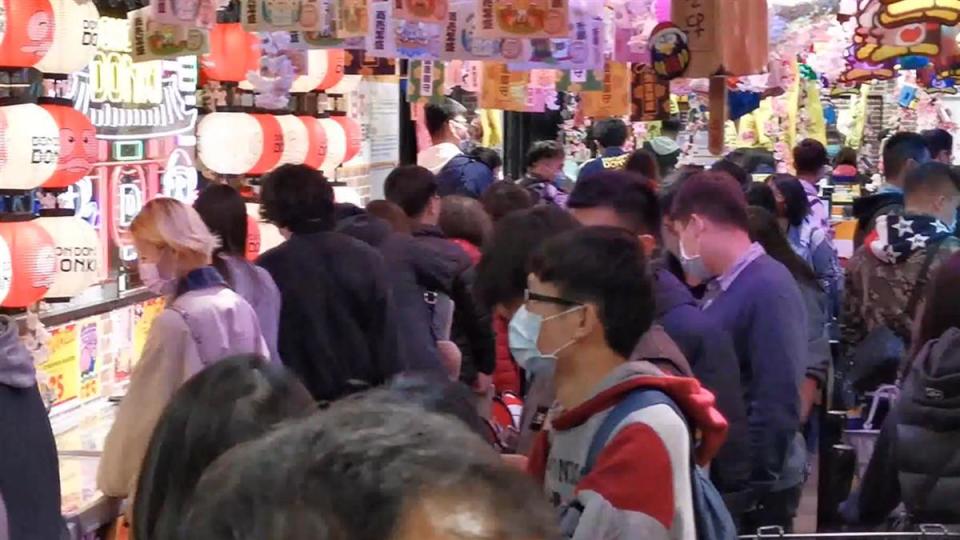 日本賣場唐吉訶德日前在台北西門町盛大開幕。（圖／東森新聞）