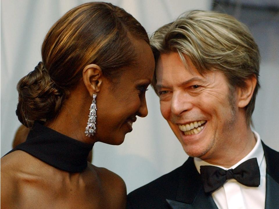 David Bowie and Iman.