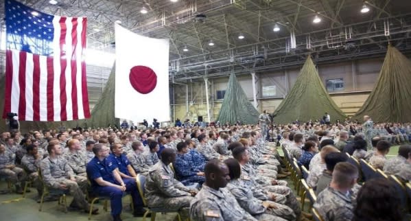 日軍與美軍在太平洋地區緊密合作，進行多向美日聯合軍演。   圖 : 翻攝自騰訊新聞