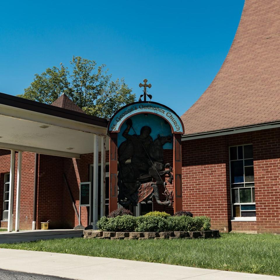 An exterior view of St. George Antiochian Orthodox Church in New Hartford, NY where the 12th annual Mediterranean Festival will take place. The festival will include traditional cuisine and Arabic song and dance.