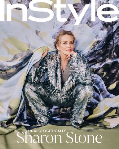 <p>Eric Michael Roy/InStyle</p> Sharon Stone InStyle cover