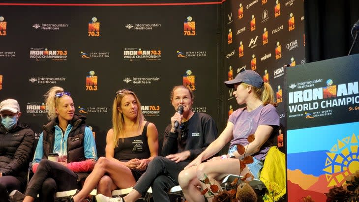 Flora Duffy IM 70.3 Worlds Press Conference