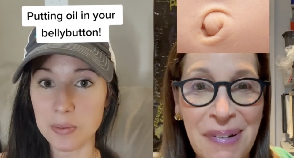 Does putting oil in your belly button lead to health benefits? Yahoo Canada investigated the TikTok trend. (Photo via TikTok/ellengendlermd)