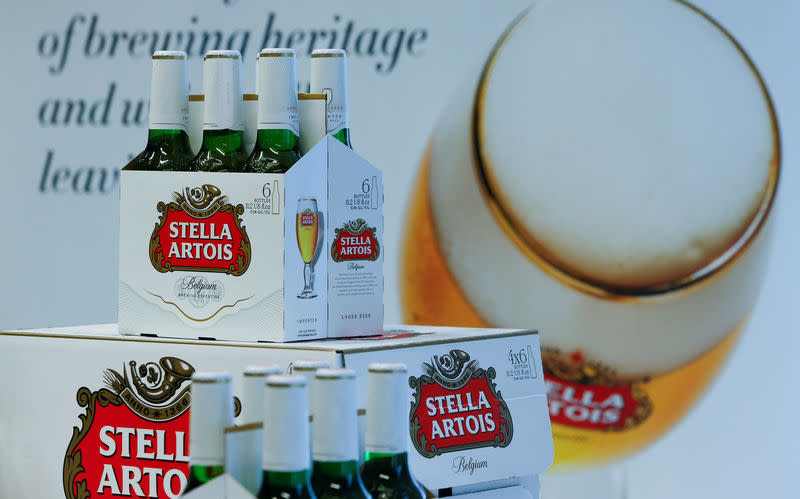 Bottles of Stella Artois beer Photo: REUTERS/Yves Herman