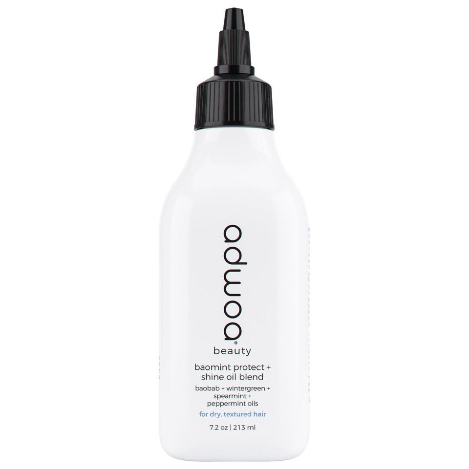 <p><a href="https://go.redirectingat.com?id=74968X1596630&url=https%3A%2F%2Fwww.sephora.com%2Fproduct%2Fadwoa-beauty-baomint-protect-shine-oil-blend-P457237&sref=https%3A%2F%2Fwww.harpersbazaar.com%2Fbeauty%2Fhair%2Fg37210360%2Fblack-owned-hair-products%2F" rel="nofollow noopener" target="_blank" data-ylk="slk:Shop Now;elm:context_link;itc:0;sec:content-canvas" class="link ">Shop Now</a></p><p>Baomint Protect + Shine Oil Blend</p><p>sephora.com</p><p>$24.00</p><span class="copyright">Sephora</span>