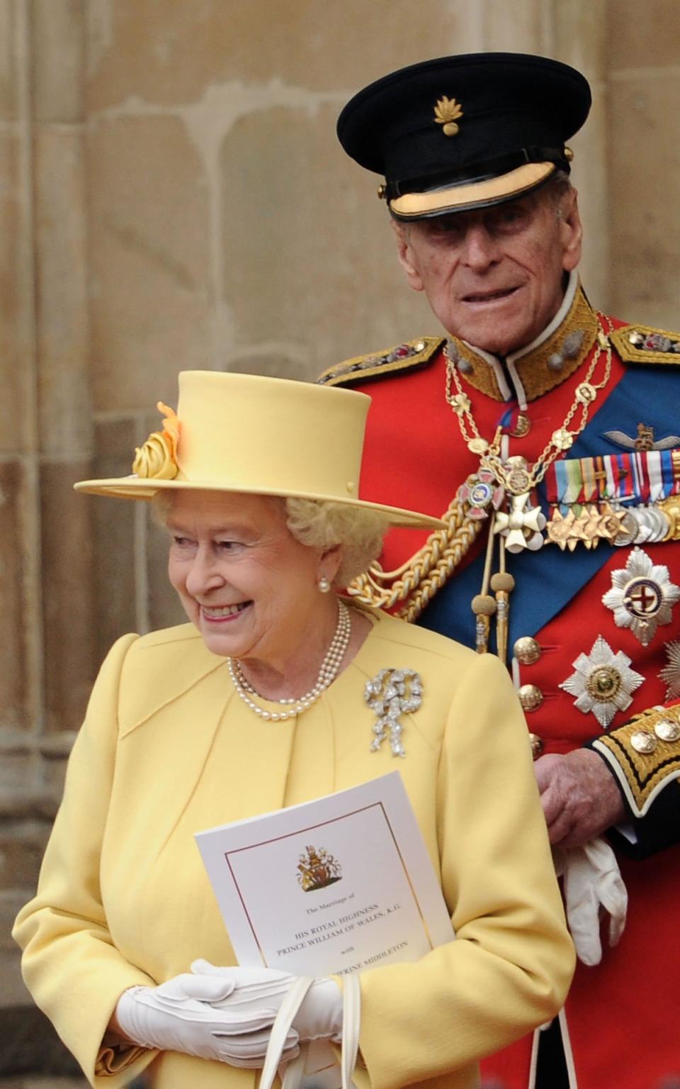 The Queen and the Duke of Edinburgh at the wedding of the Duke and Duchess of Cambridge in 2011 -  Ian Gavan/GP/Getty Images