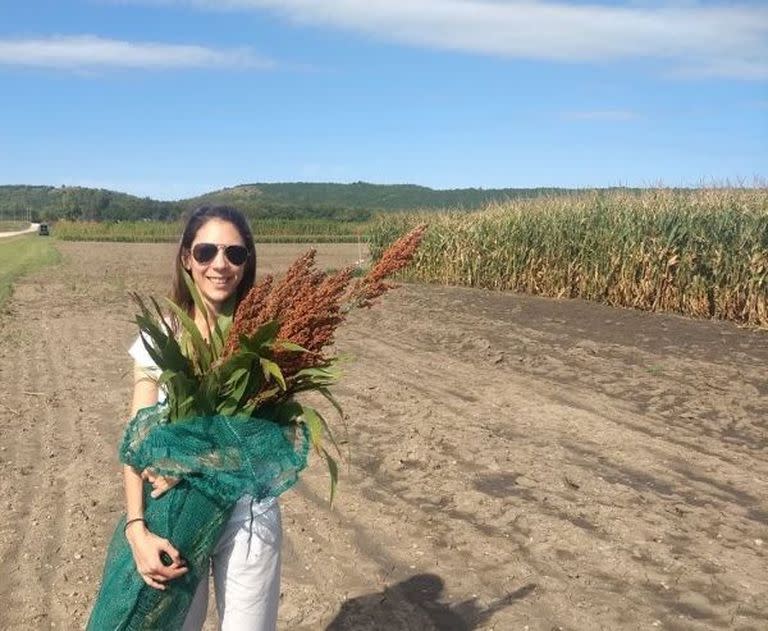 La correntiina Paula Demarco realiza una maestría en Kansas y su tesis es sobre el sorgo granífero