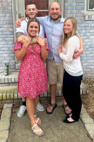 <p>Philip Rothfield</p> Christina Benjamin and Brandon Morgan with Philip Rothfield and his wife Kelly McLaughlin