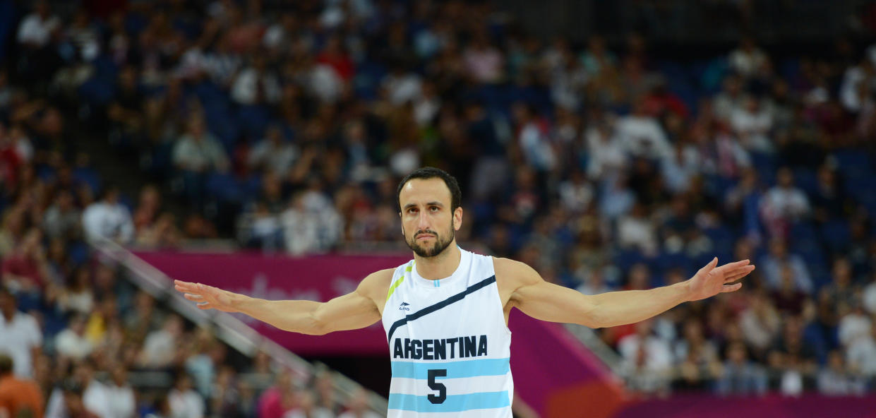 El jugador argentino de baloncesto Emanuel Ginobili. (Foto: GettyImages)