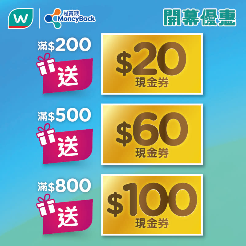 【屈臣氏】愉景新城分店限定 買滿$1000送$150現金券（即日起至11/04）