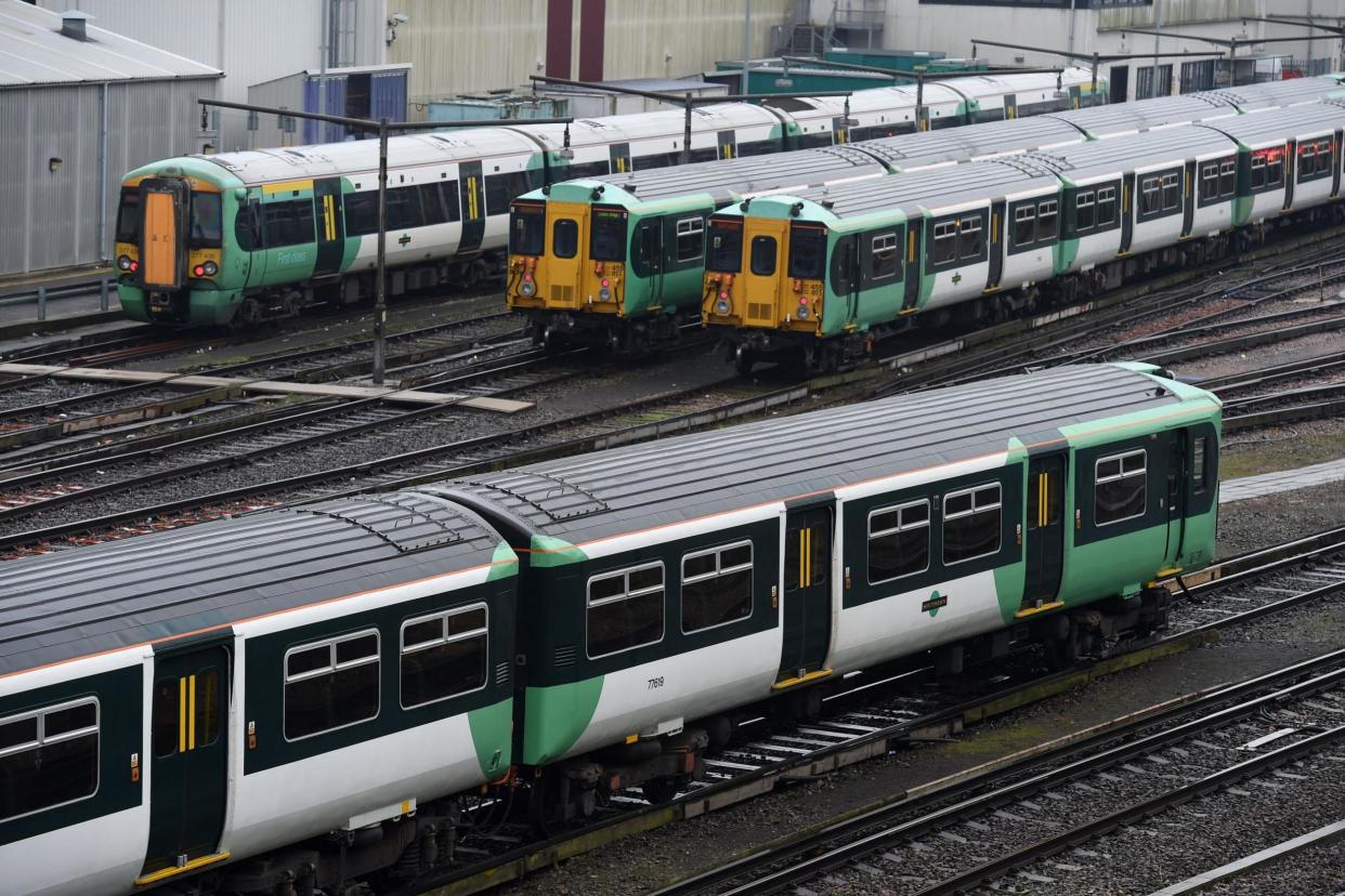 Train fire: Southern Rail services have been delayed and cancelled due to a fire at West Croydon: PA Wire/PA Images