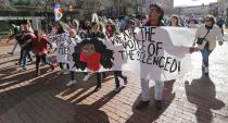<p>A group supporting the DACA program carry a sign in the Women’s March in Fort Worth,Texas, on Saturday, Jan. 20, 2018. (Photo: Rodger Mallison/Fort Worth Star-Telegram/TNS via Getty Images) </p>