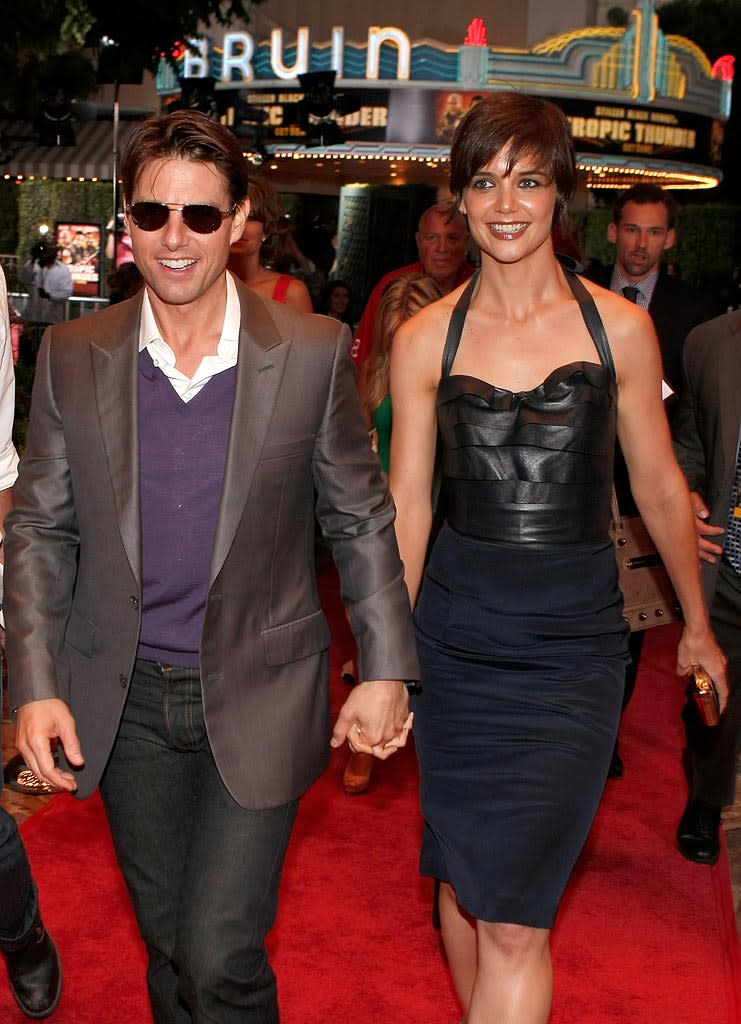 Tropic Thunder LA Premiere 2008 Tom Cruise Katie Holmes