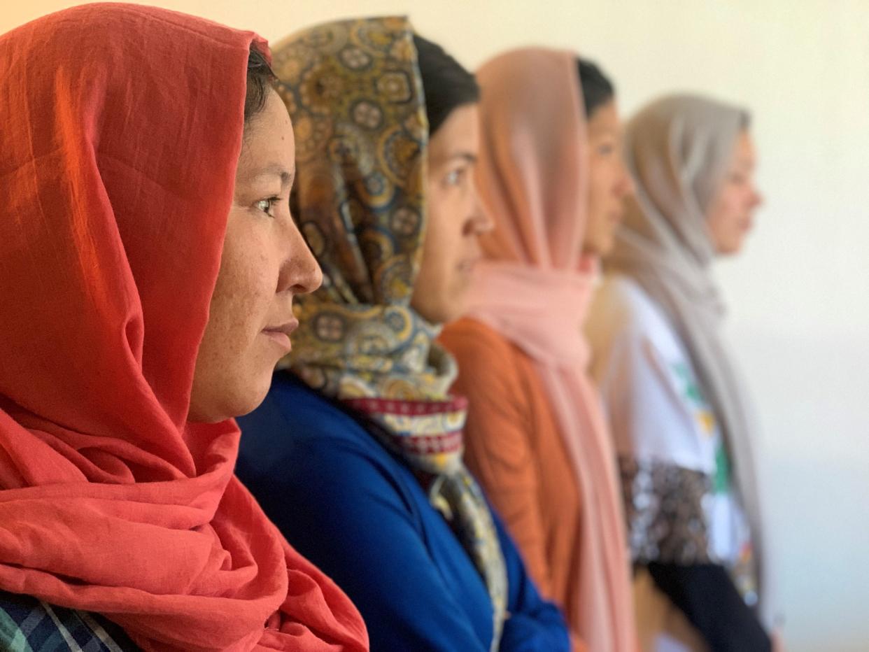 Fatima Muradian (left) moved to Phoenix with her three sisters and a brother from Afghanistan. She served in that country's Female Tactical Platoon, working alongside U.S. troops, forcing the siblings to flee in August 2021 when the Taliban took over.