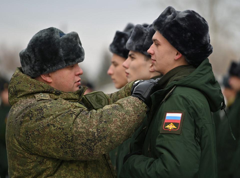 Russian troops conscripts Omsk