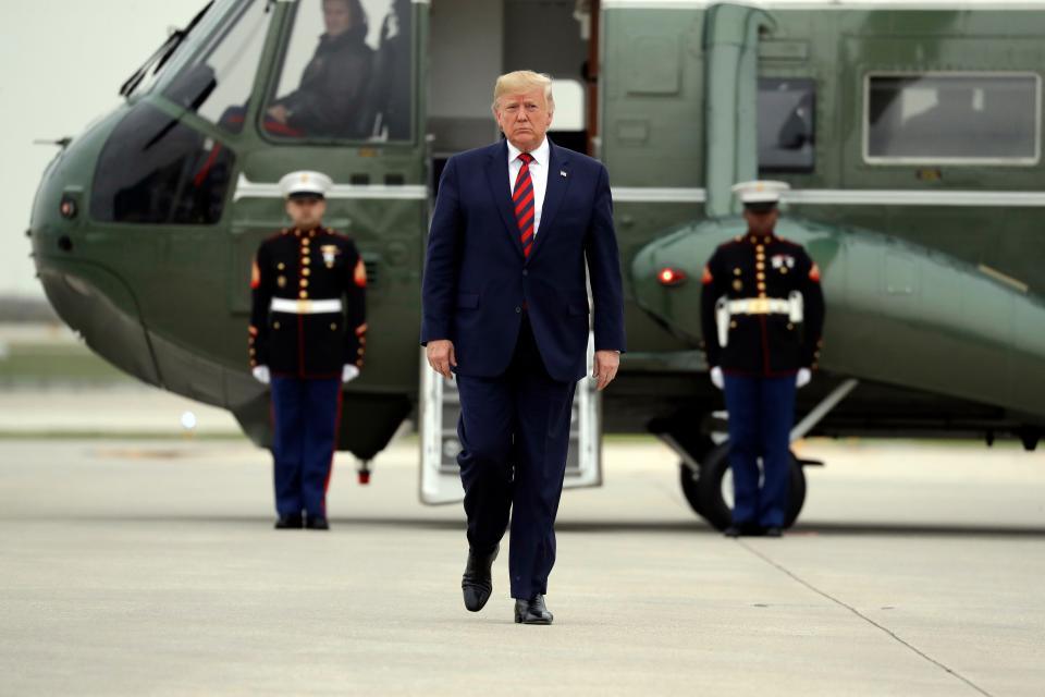 President Donald Trump in Chicago on Oct. 28, 2019.