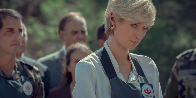 Princess Diana, played by Elizabeth Debicki in The Crown