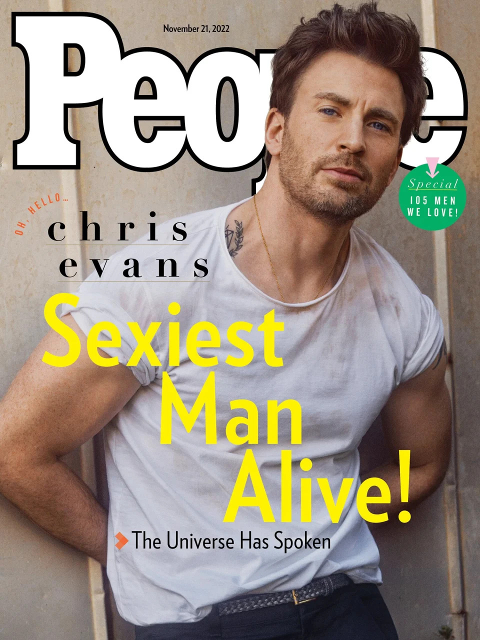 Chris Evans Sexiest Man Alive 2022