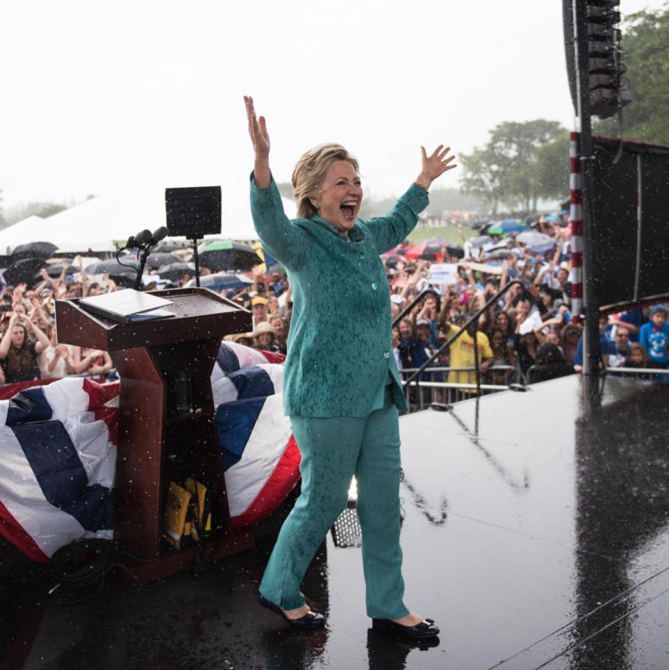 Hillary Clinton is a steadfast supporter of the power suit [Photo: Instagram/hillaryclinton]