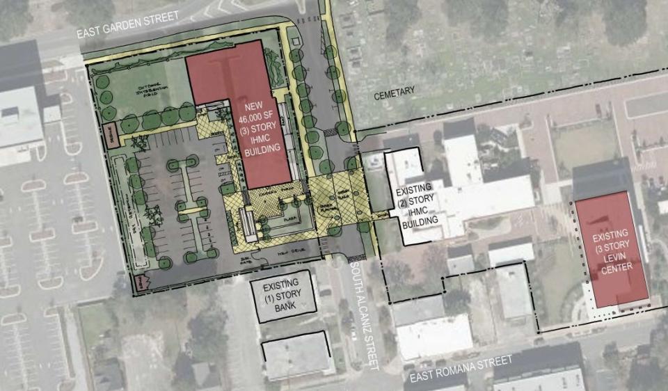 Early renderings show how the Institute for Human & Machine Cognition in downtown Pensacola may look when its campus is built out.